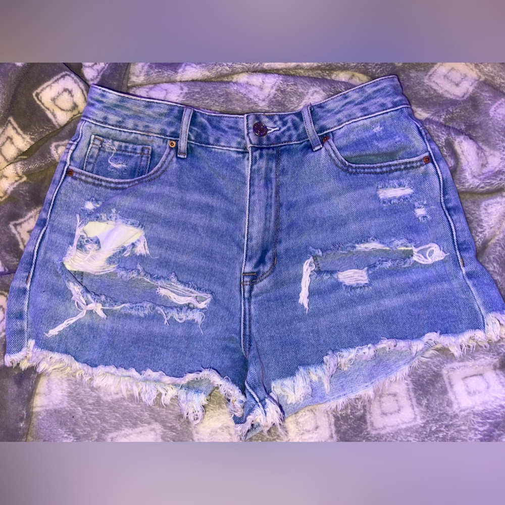 PacSun ripped jean shorts